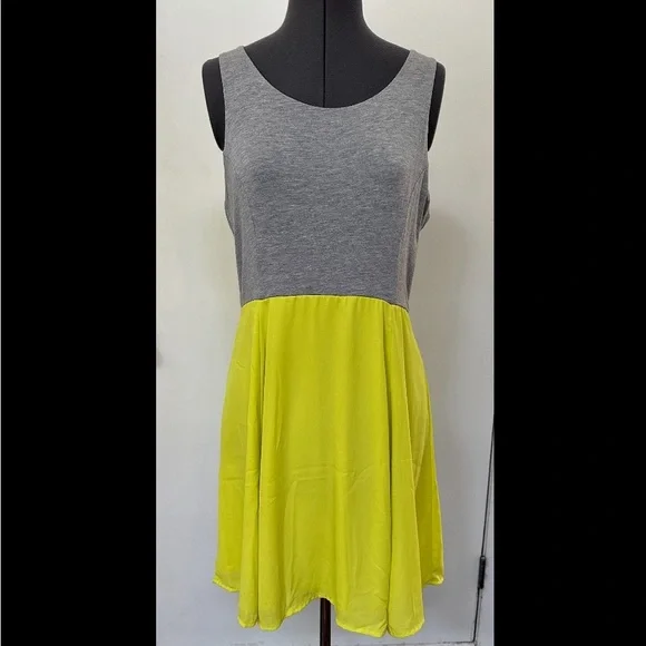 Apt. 9 | Dresses | Cute Apt 9 Ladies Tank Dress Heather Gray Knit Neon Yellow Chiffon Fit Flare M | Poshmark Apt. 9 | Dresses | Cute Apt 9 Ladies Tank Dress Heather Gray Knit Neon Yellow Chiffon Fit Flare M | Poshmark